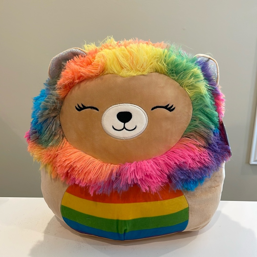 NWT 12” Achim the Rainbow Pride Lion Squishmallow